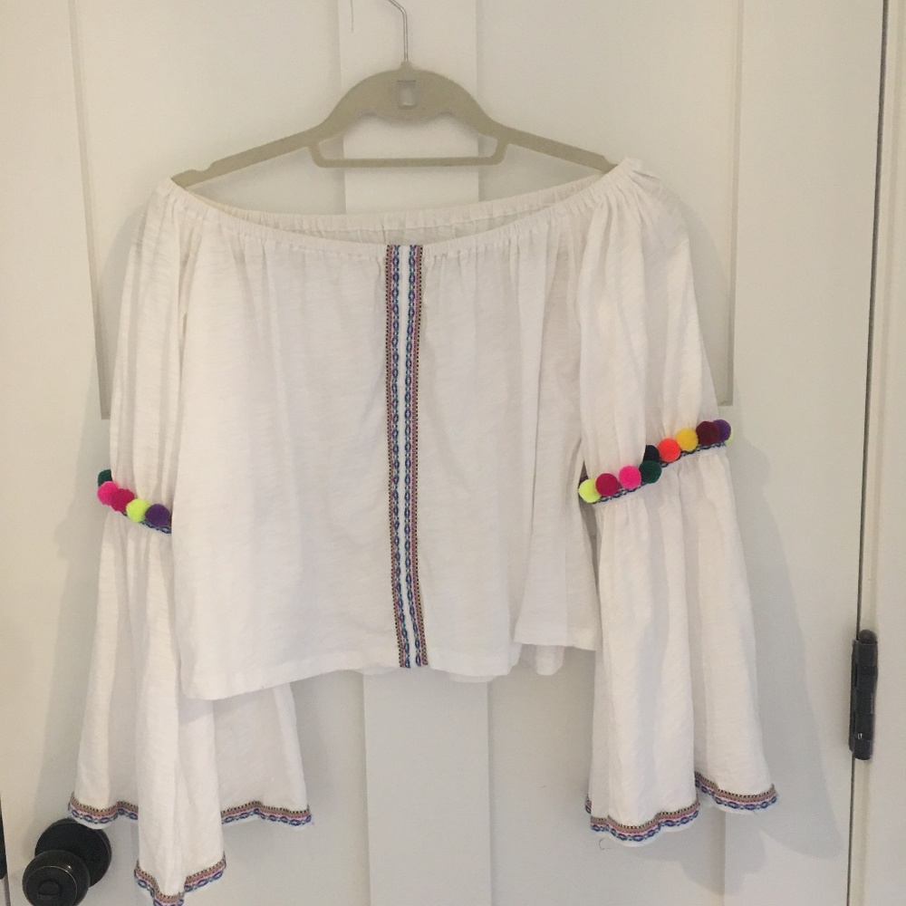 PITUSA POM POM CROP TOP